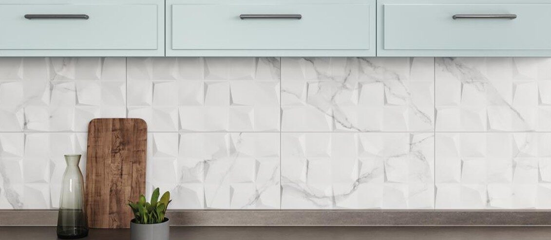 Alaplana Pune Mosaic Cuadros Blanco Satinado 30x60 - Image 2