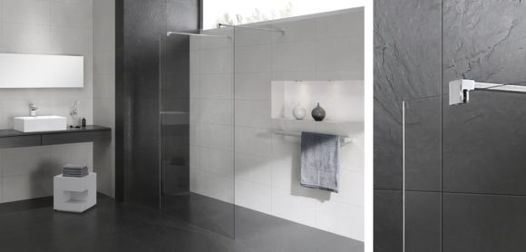 Astro 140 walk-in zuhanyfal kombi, Easy Cleannel