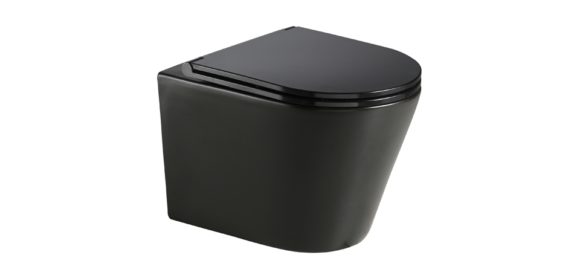 Clement Black fali Rimless WC, matt fekete
