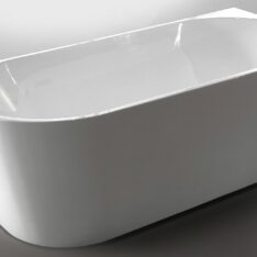 Calabria Matt White szabadon álló kád matt fehér külsővel