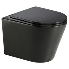 Clement Black fali Rimless WC, matt fekete