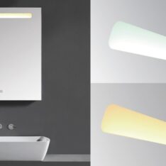 Bali tükrös szekrény, LED világítással