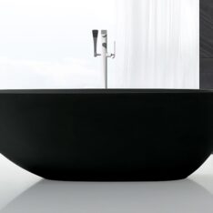 Soul Matt Black öntöttmárvány szabadon álló kád