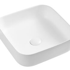 Azalea matt fehér pultra építhető porcelán mosdó