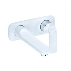 Kludi Balance falsík alatti, kétlyukas, fali, egykaros mosdócsap fehér/króm