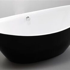 Arezzo Black szabadon álló kád fekete külsővel