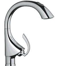 K4 egykaros kihuzható fejes magas kifolyós mosogató csaptelep