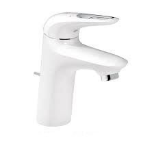 Eurostyle 2015 egykaros mosdó hidegindítású SilkMove ES keverővel, húzórudas leeresztővel, fehér