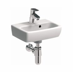 KOLO Nova Pro kézmosó, szögletes, csaplyukkal, túlfolyóval, 36 x 28 cm