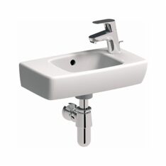 KOLO Nova Pro kézmosó, szögletes, túlfolyóval, jobb oldali csaplyukkal, 45 x 25 cm