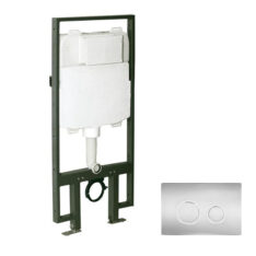 Clarice Round WC tartály nyomólappal