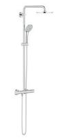 Euphoria termosztátos zuhanyrendszer + AquaTunes 180mm fejzuhannyal, Euphoria 110 mm kézizuhannyal